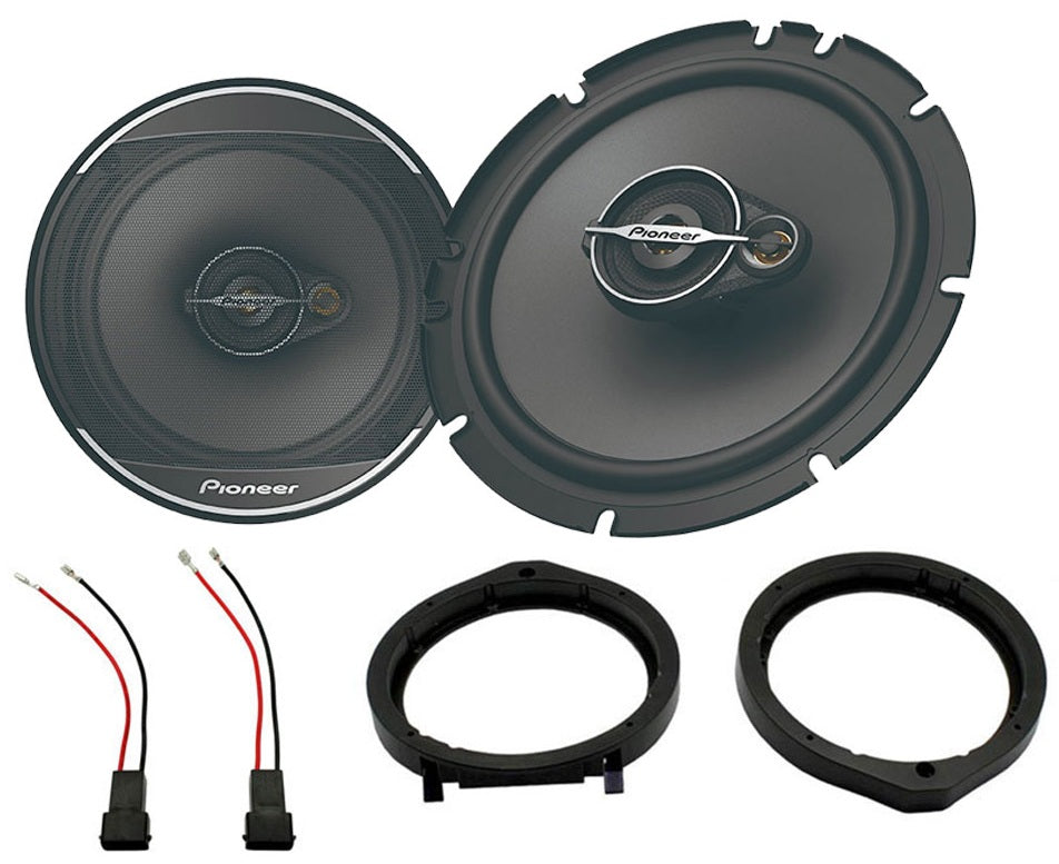 Honda Accord, Civic, Crosstour, CR-Z, Insight,  Jazz  w/ Pioneer TS-A1671F 16.5cm 3-way Front Door Speakers 70W RMS 320W Peak
