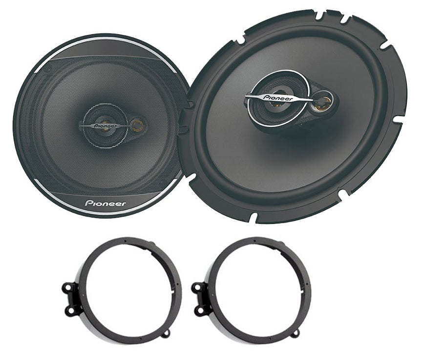 Mercedes C-Class, CLC W203, CLK W209 w/ Pioneer TS-A1671F 16.5cm 3-way Front Door/Rear Shelf Speakers 70W RMS 320W Peak
