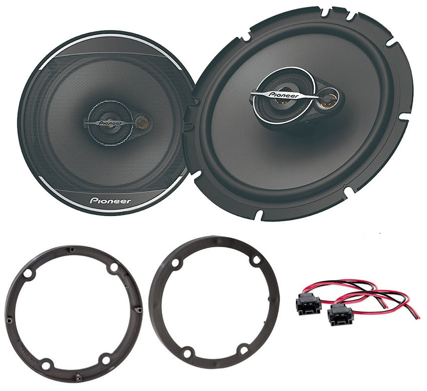 Mercedes Sprinter, Vito, Viano 2006 to 2018 w/ Pioneer TS-A1671F 16.5cm 3-way Front Door/Rear Shelf Speakers 70W RMS 320W Peak
