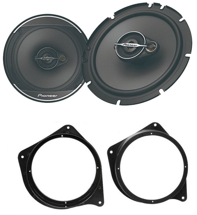 Seat Cordoba, Ibiza 1999 - 2002 Pioneer TS-A1671F 16.5cm Front Doors Car Speakers Upgrade Kit