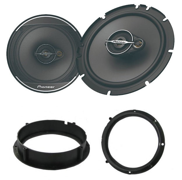 Seat Altea, Arosa, Ibiza, Leon, Mii Pioneer TS-A1671F 16.5cm Front or Rear Door Car Speakers Upgrade Kit