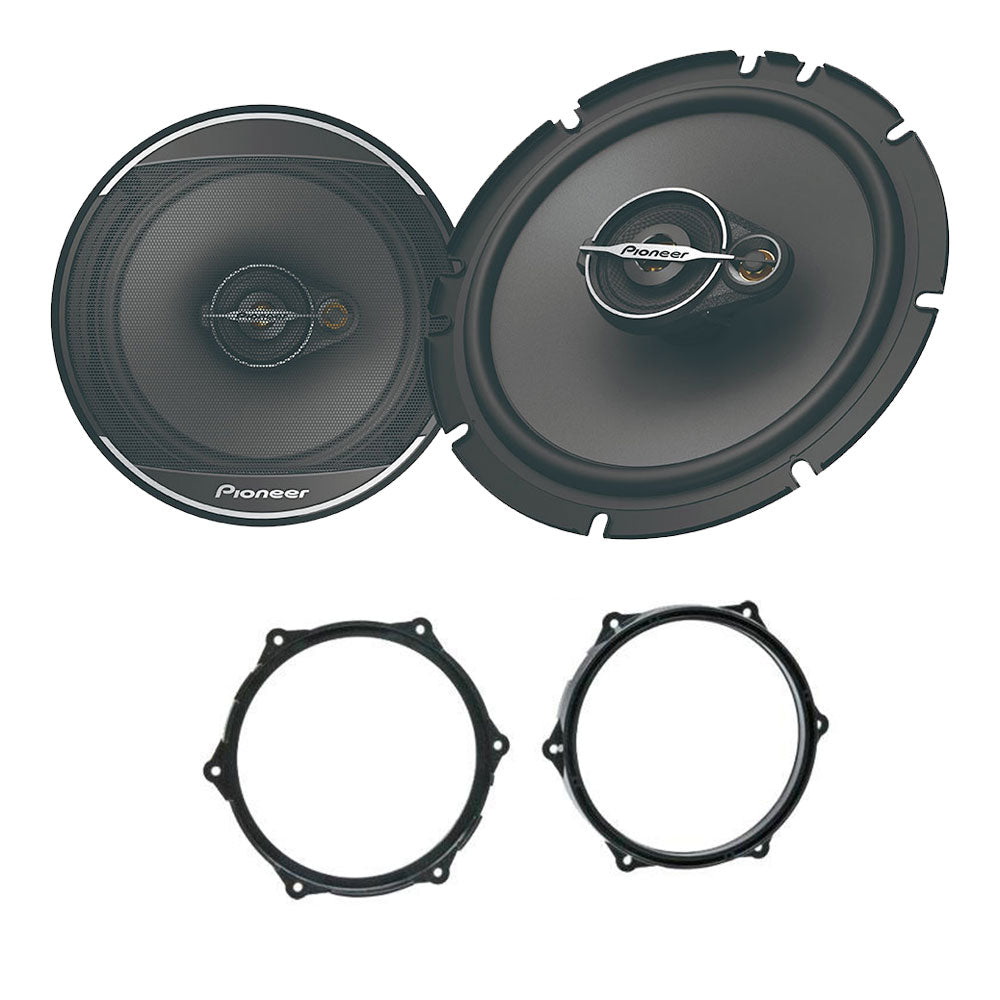 Seat Ibiza 6J 2008 - 2014 Pioneer TS-A1671F 16.5cm Front Doors Car Speakers Upgrade Kit