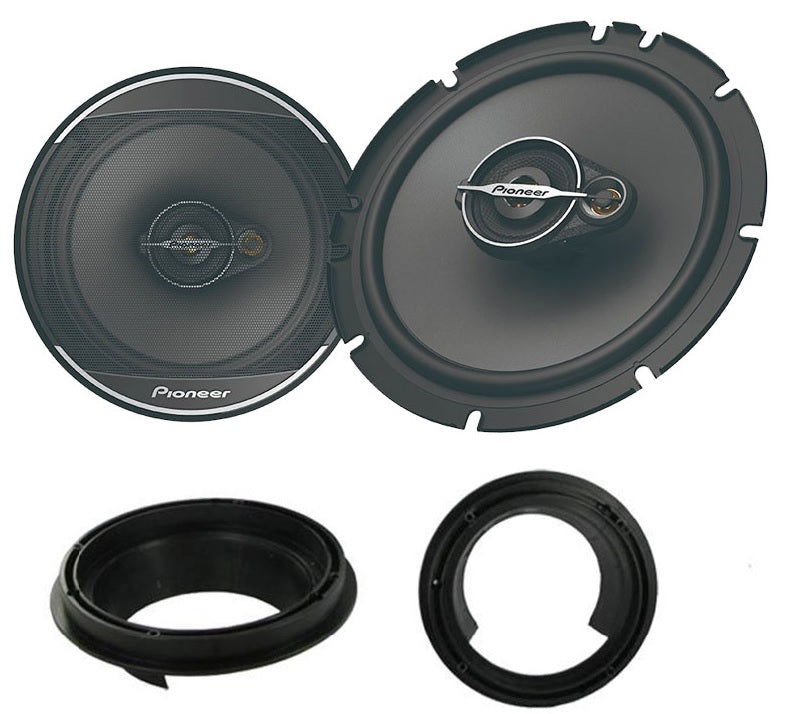 Suzuki Swift, SX4, Splash 2005 Onwards Pioneer TS-A1671F 16.5cm Front or Rear Doors Car Speakers Upgrade Kit