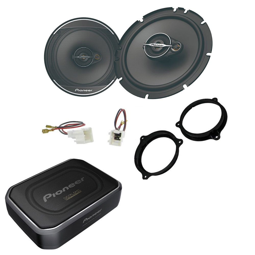 Vauxhall Vivaro 2015 onwards Pioneer TS-A1671F 16.5cm Front Door Speaker TS-WX140DA Amplifiered Subwoofer Upgrade Kit