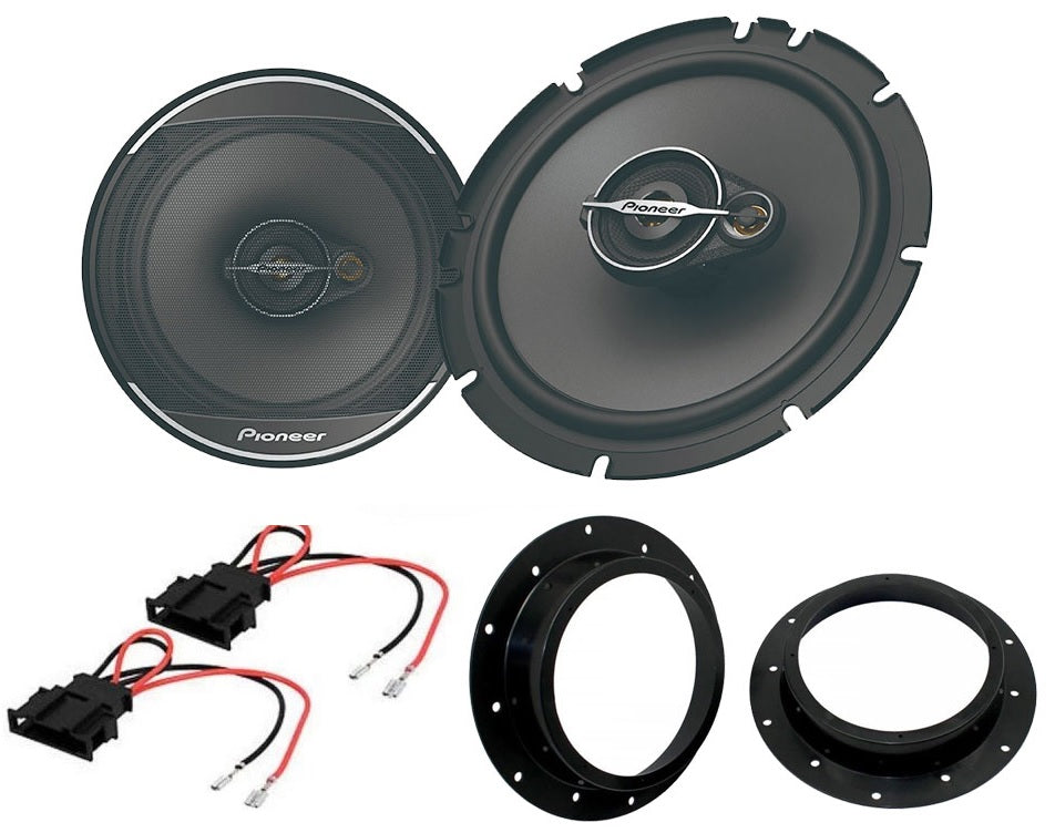 Audi Q3 2011-2018 Pioneer TS-A1671F 16.5cm Front Doors Speakers Upgrade Kit