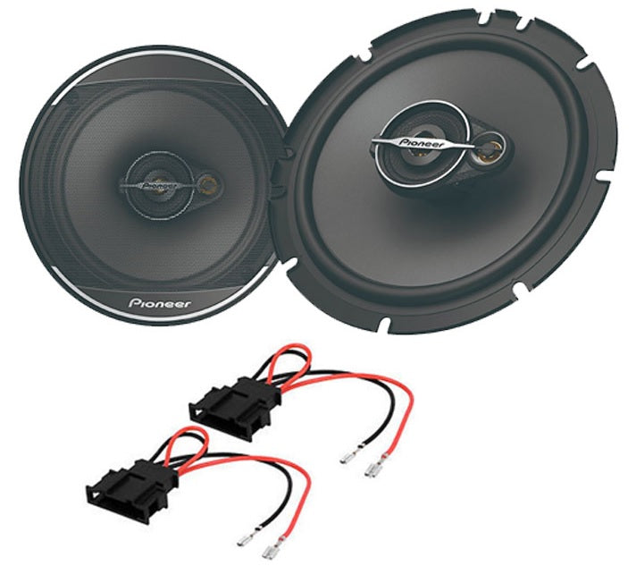VW Pioneer TS-A1671F 16.5cm 3-way Speakers 70W RMS 320W Peak w/ CT55-VW02