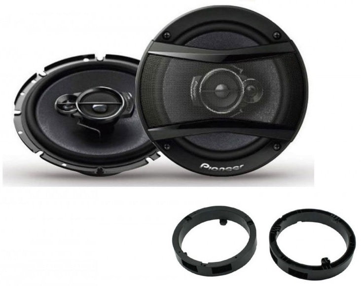 Mitsubishi Lancer, Outlander, Mirage Pioneer TS-G1720F 16.5cm Front Door Car Speakers Upgrade Kit