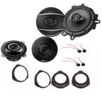 Vauxhall Corsa D 2 Door 2006-2014 with Pioneer TS-G1020F + TS-A1670F Front and Rear Door Speakers Fitting Kit