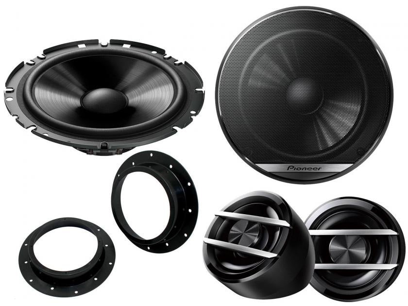 VW Caddy, Caravelle,Transporter, Golf, Passat, Sharan, Tiguan, Touran, Multivan, Passat Pioneer TS-G170C 16.5cm Front Doors Speakers Upgrade Kit