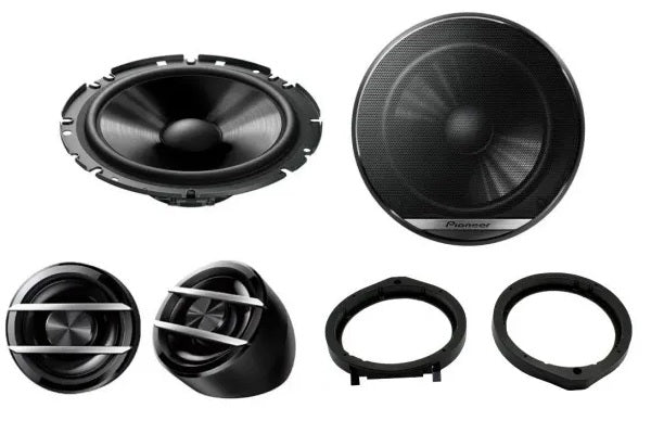Honda Accord, Civic, Crosstour, CR-Z, Insight, Jazz Pioneer TS-G170C Front Door Car Speakers Upgrade Kit