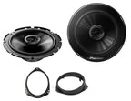 Nissan Primastar 2001 Onwards Pioneer TS-G1720F 16.5cm Front Door Car Speakers Upgrade Kit
