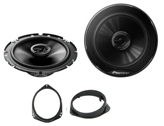 Nissan Primastar 2001 Onwards Pioneer TS-G1720F 16.5cm Front Door Car Speakers Upgrade Kit