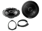 Renault Trafic 2001 onwards Pioneer TS-G1720F 16.5cm Front Door Car Speakers Upgrade Kit