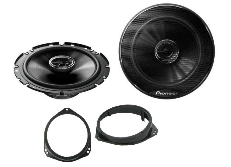 Renault Trafic 2001 onwards Pioneer TS-G1720F 16.5cm Front Door Car Speakers Upgrade Kit