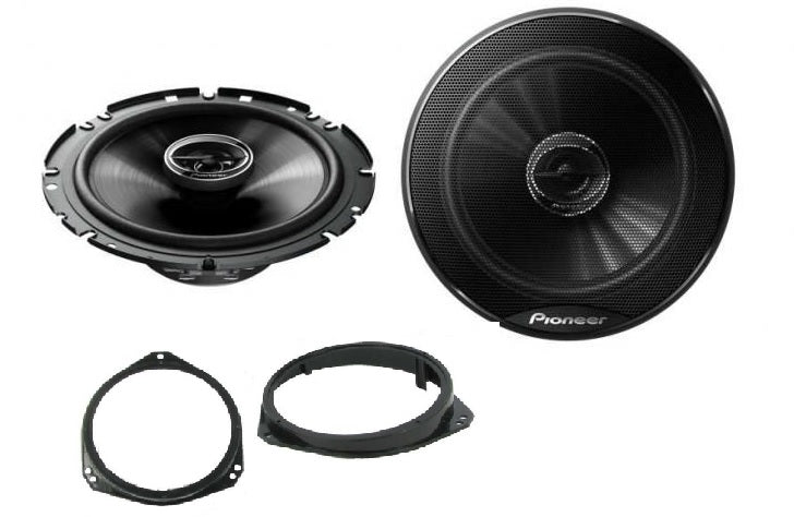 Vauxhall Vivaro 2005 onwards Pioneer TS-G1720F16.5cm Front Doors Car Speakers Upgrade Kit