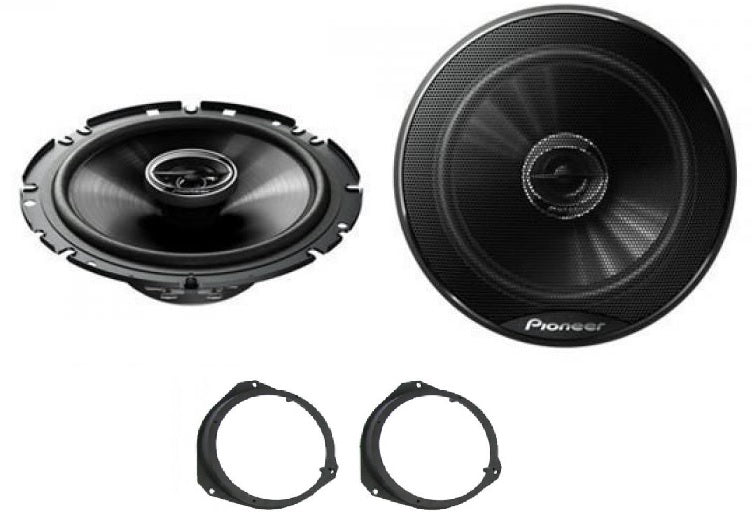 Vauxhall Corsa D, Astra H Pioneer TS-G1720F 16.5cm Front Doors Car Speakers Upgrade Kit