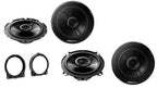 Honda Civic (2001–2005) Pioneer TS-G1720F TS-G1320F Front Door Rear Side Car Speakers Upgrade Kit