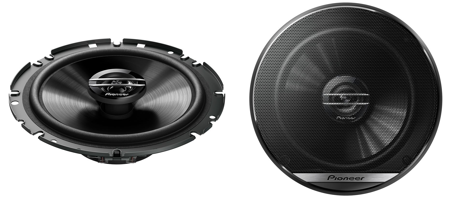 Fiat 500 2007 - 2015 with 2 x Pioneer TS-G1720F 17cm 6.5" 240 Watt 2-way Speakers