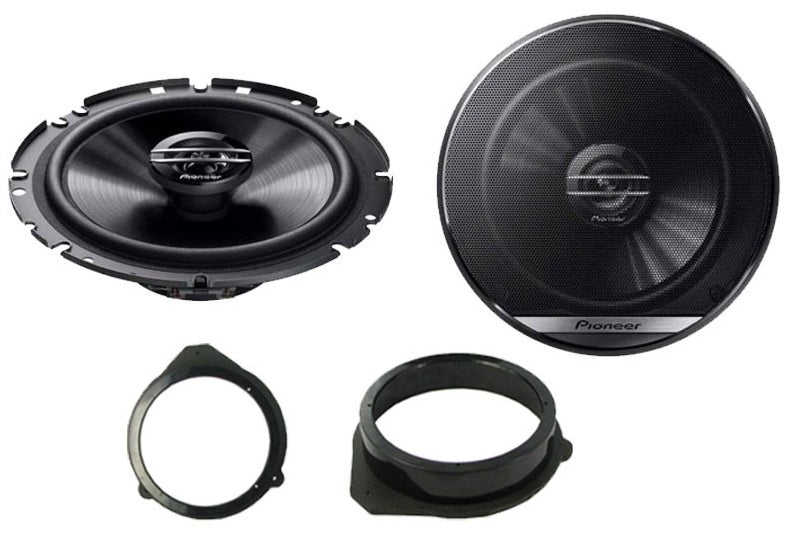 Audi A3, A4, A4 Avant Pioneer TS-G1720F 300 Watt 2-way Coaxial Car Speaker Upgrade kit with CT25AU05