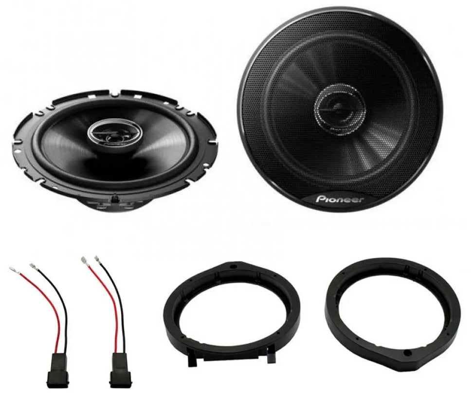 Honda Accord, Civic, Crosstour, CR-Z, Insight, Jazz Pioneer TS-G1720F Front Door Car Speakers w/ Harness Upgrade Kit
