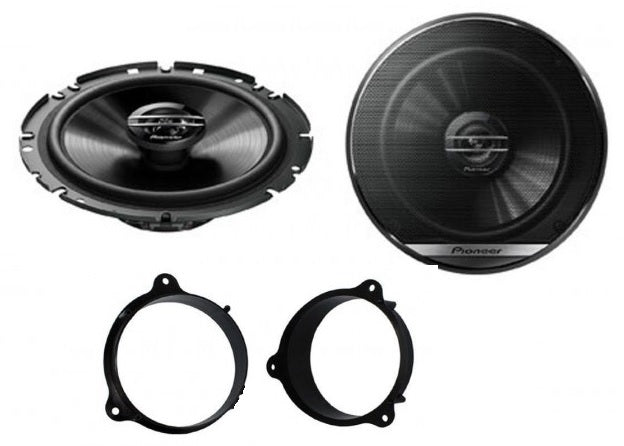 Renault Kangoo 2012-2019 Pioneer TS-G1720F 16.5cm Front Door Car Speakers Upgrade Kit
