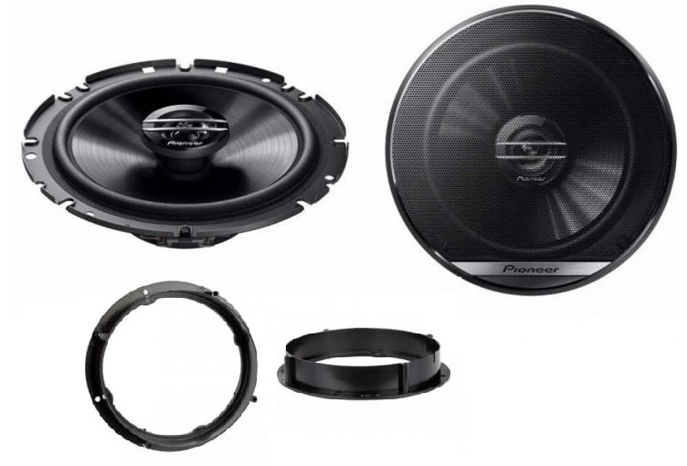 VW Golf, Amarok, Beetle, EOS, Lupo, UP!, Polo, Scirocco, Touran, Tiguan Pioneer TS-G1720F 16.5cm Front Doors Speakers Upgrade Kit