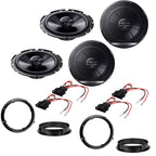 Volkswagen Golf KK7 2012 - 2018 with 2 x Pioneer TSG1720F 2-Way Front and Rear Door Speakers Fitting Kit