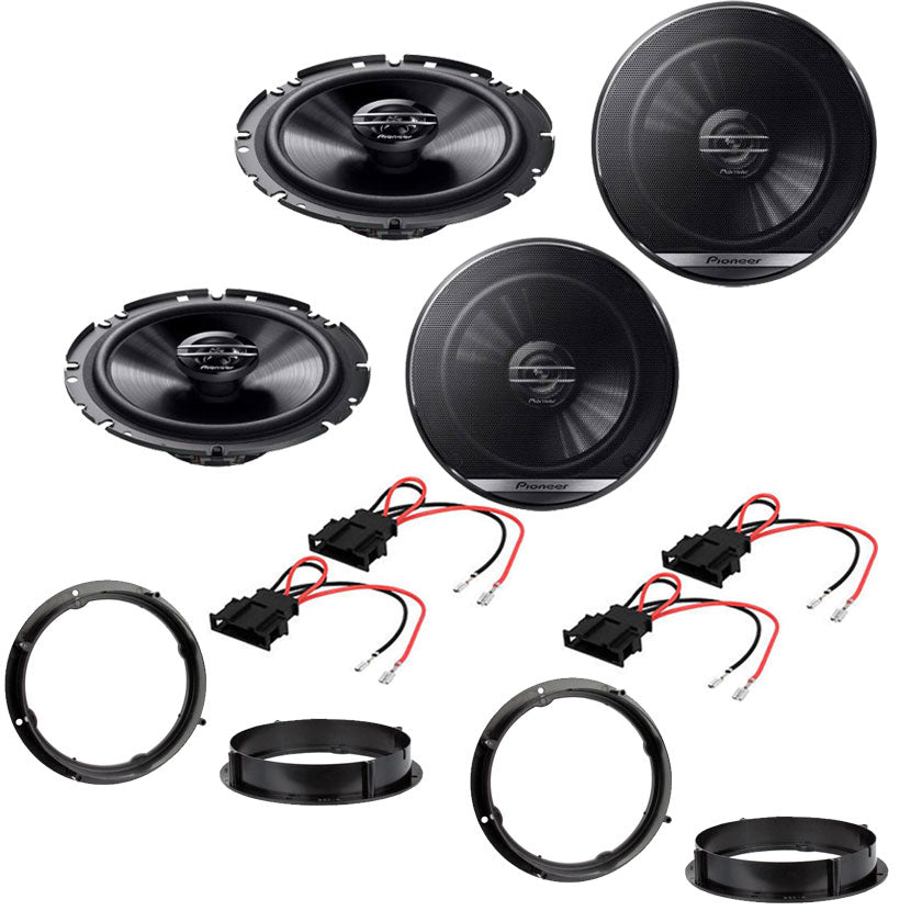 Volkswagen Golf KK7 2012 - 2018 with 2 x Pioneer TSG1720F 2-Way Front and Rear Door Speakers Fitting Kit
