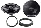 Vauxhall Astra Calibra Meriva Omega Zafira Vectra Pioneer TS-G1720F 16.5cm Front Doors Car Speakers Upgrade Kit