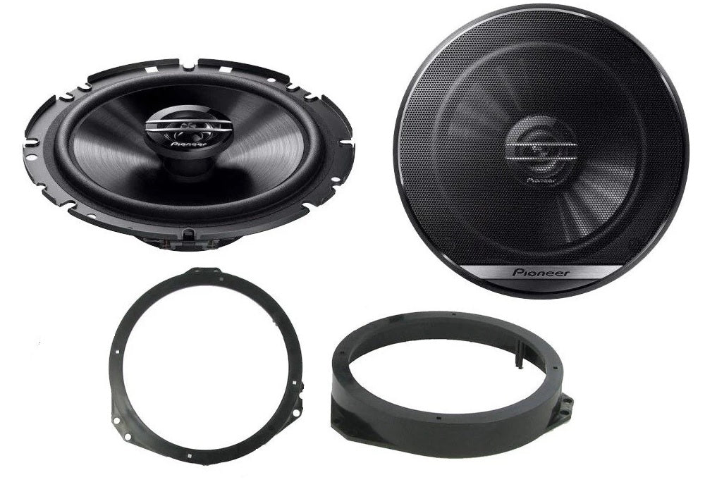 Vauxhall Astra Calibra Meriva Omega Zafira Vectra Pioneer TS-G1720F 16.5cm Front Doors Car Speakers Upgrade Kit