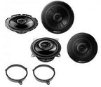 Toyota Yaris 1999 - 2005 Pioneer TS-G1720F + TS-G1020F Front Door / Top Dash Speakers Upgrade Kit