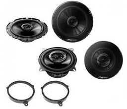 Toyota Yaris 1999 - 2005 Pioneer TS-G1720F + TS-G1020F Front Door / Top Dash Speakers Upgrade Kit
