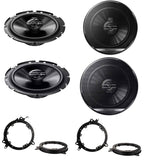 Toyota Models Pioneer TS-G1720F + TS-G1730F 16.5cm Front or Rear Doors Speakers Upgrade Kit