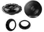 VW Caddy, Caravelle, Golf, Jetta, Multivan, Passat, Sharan, Tiguan, Touareg, Touran, Transporter Pioneer TS-G1730F 16.5cm Front Doors Speakers Upgrade Kit