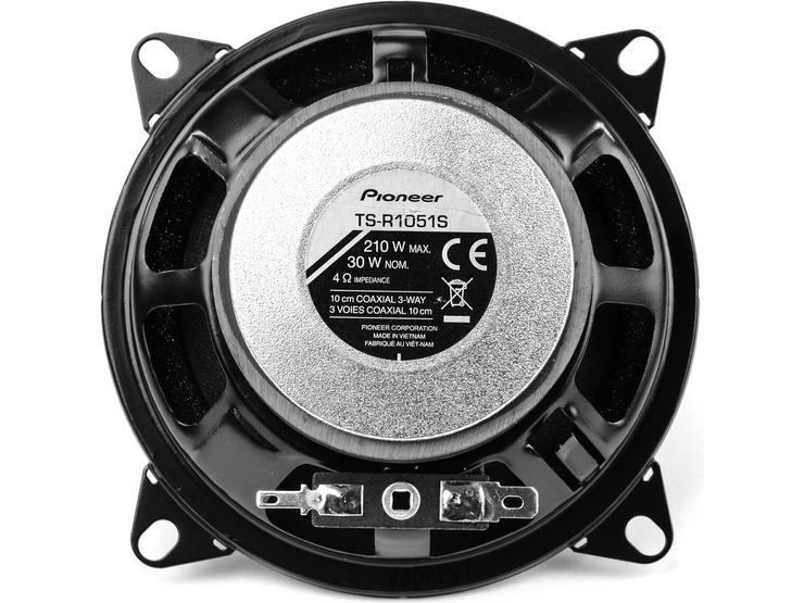 Pioneer TS-R1051S 4" 10cm 3-Way 210w Flush Mount Car Speakers
