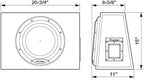 Pioneer TS-WX1210AH 30cm 12" 1500 watt Bass-Reflex Box with Active Subwoofer