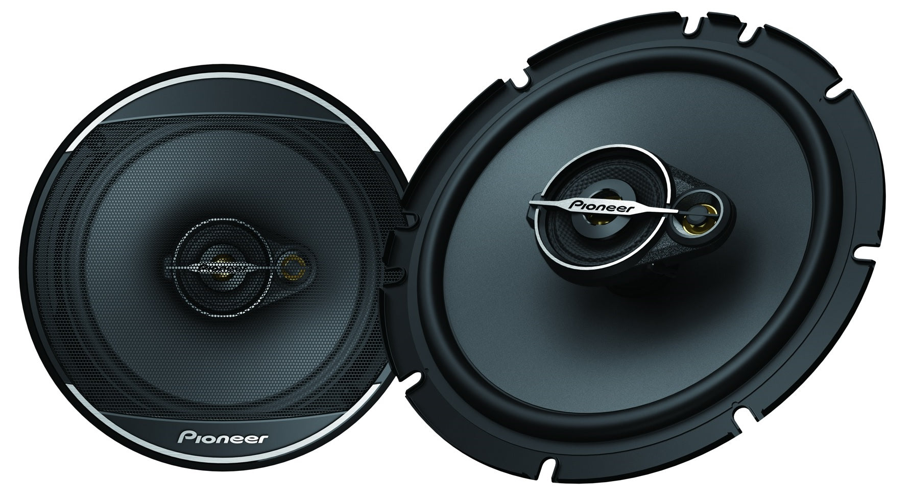 BMW E46 w/ Pioneer TS-A1671F 16.5cm 3-way Front Door/Rear Shelf Speakers 70W RMS 320W Peak