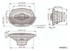 Pioneer TS-A6991F 6x9" 5 Way Composite Cone 700w Max 120W RMS Car Speakers