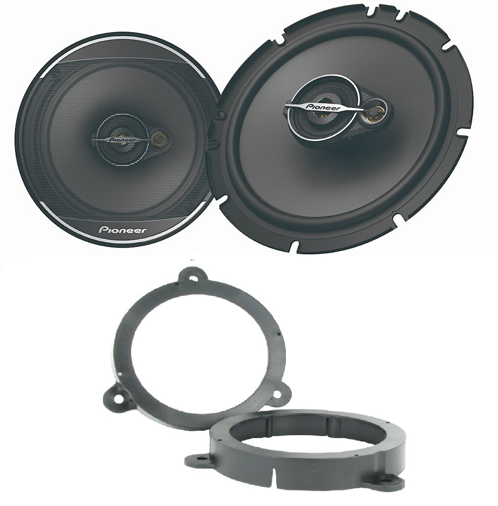 Renault Megane (2008-2012) Pioneer TS-A1371F 13cm Front / Rear Door Car Speakers Upgrade Kit