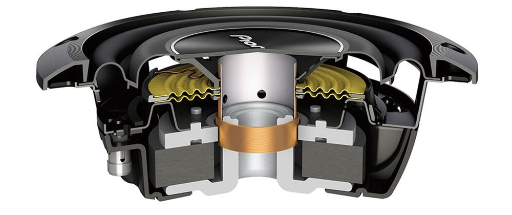Pioneer TS-A2000LD2 Dual 2-Ohm A-Series 8” Shallow-Mount 700W Subwoofer