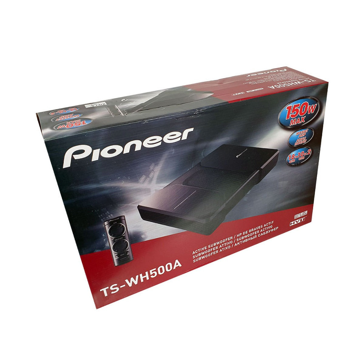 Pioneer TS-WH500A Ultra Slim Active Underseat 150W Subwoofer System with Wired remote control