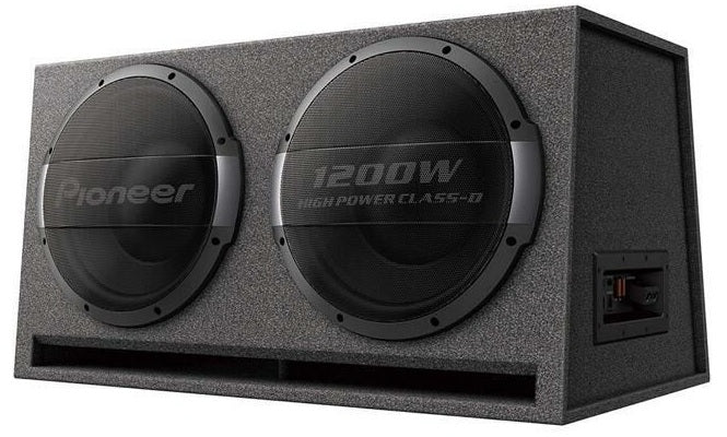 Pioneer TS-WX1220AH Twin 30cm 12" built-in Class-D amplifier 3000 watt Bass-Reflex Box with Active Subwoofers