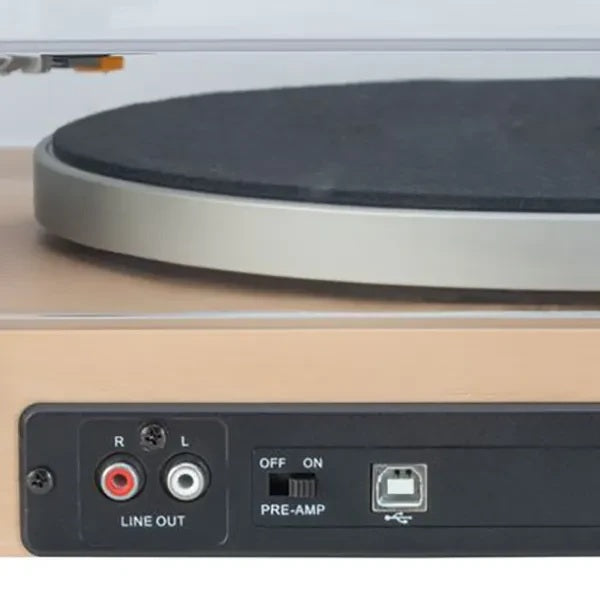 Mitchell Acoustics uStream TT2 Wireless Bluetooth Turntable Oak