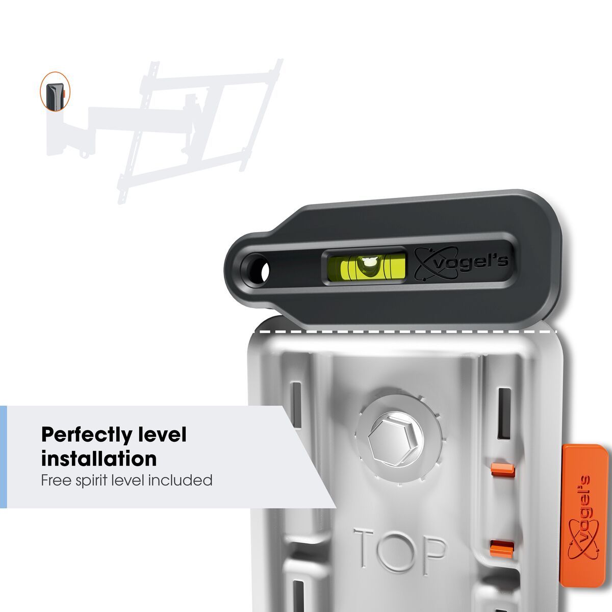 Vogel's TVM 3445 Full-Motion  Upto 65 inch 25Kg load TV Wall Bracket in White