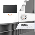 Vogel's TVM 3445 Full-Motion  Upto 65 inch 25Kg load TV Wall Bracket in White