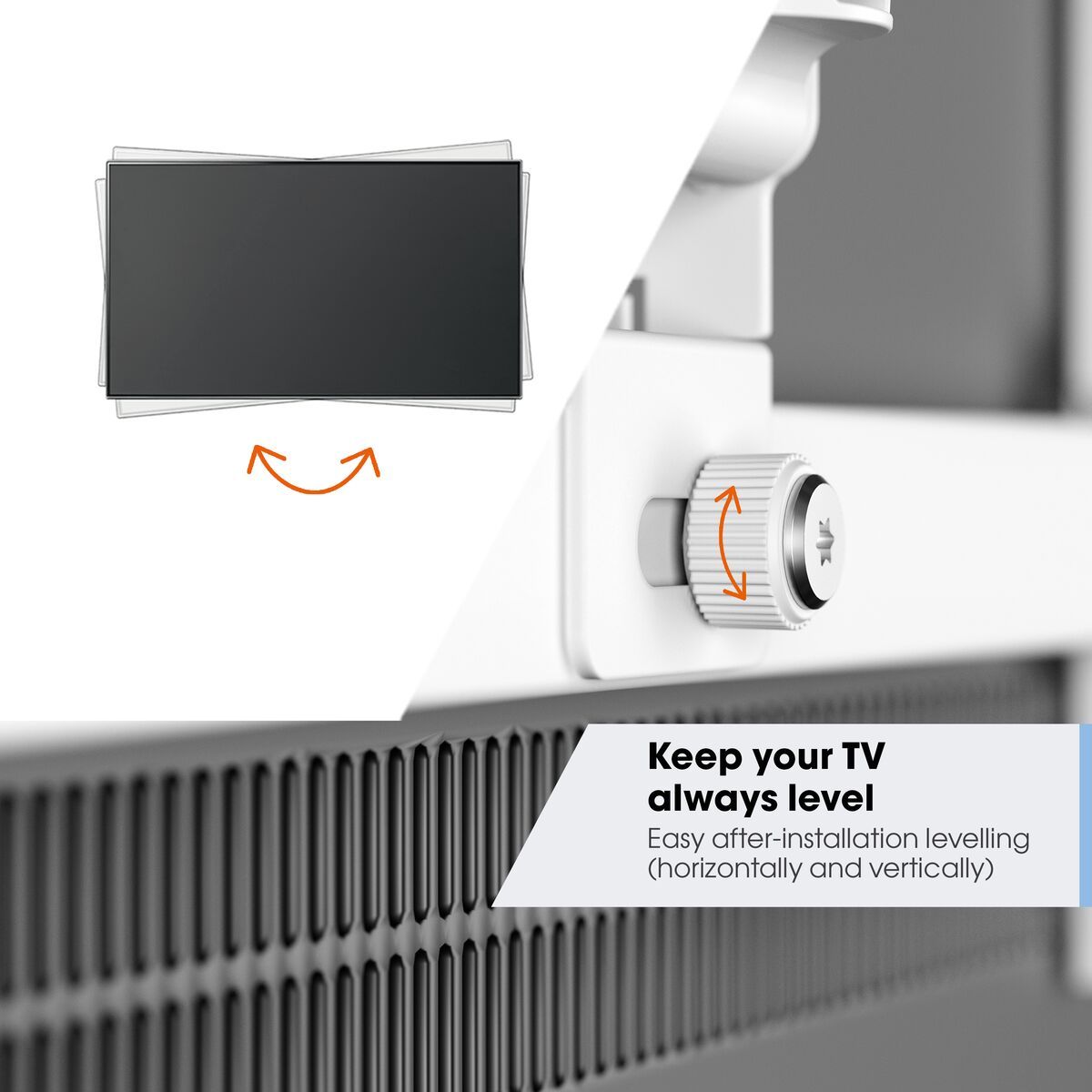Vogel's TVM 3445 Full-Motion  Upto 65 inch 25Kg load TV Wall Bracket in White