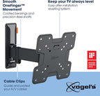 Vogels TVM 3225 TV (19-43") Single Arm Black TV Wall Bracket Black