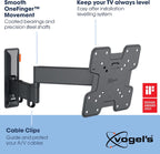 Vogels TVM 3245 TV (19-43") Double Arm Black Wall Bracket Black