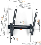 Vogels TVM 3415 TV (32-65") Tilting Black TV Wall Bracket
