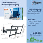 Vogels TVM 3645 TV (40-77") Double Arm Black Wall Bracket Black